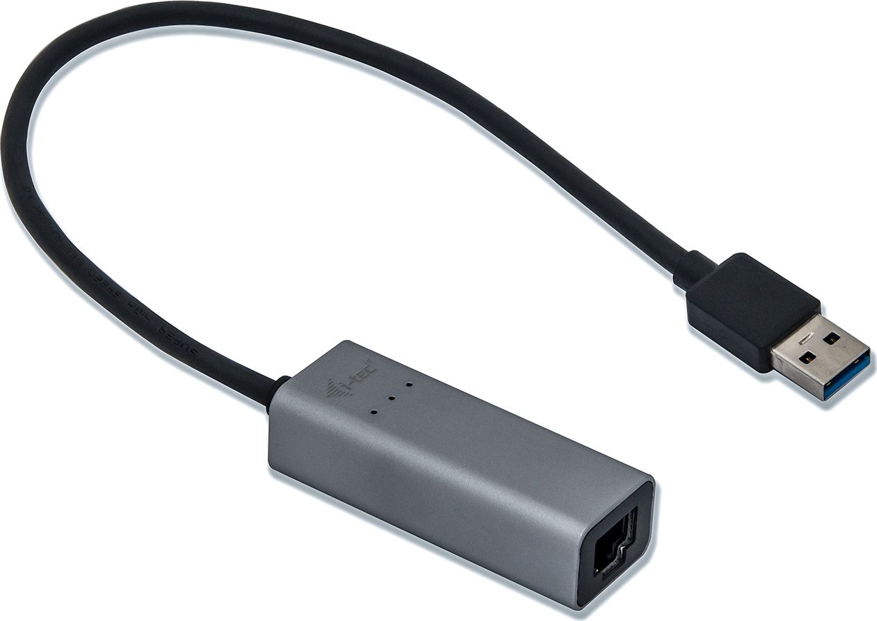 Adapter I-TEC U3METALGLAN, i hirtë/zi
