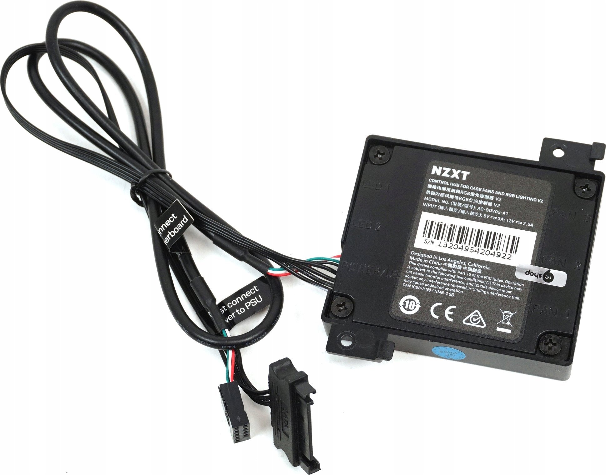Kontroller ventilatorësh NZXT AC-CRFR0-B1, 9 kanale, RGB, i zi