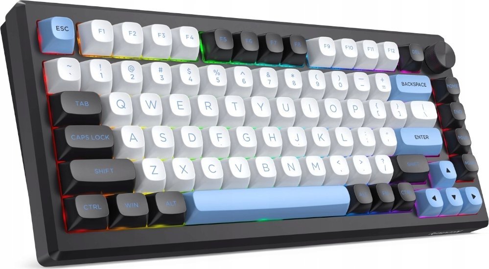 Tastierë gaming Redragon K732WLB RGB Pro Uranus Pro, me tela dhe wireless, mekanike, e zezë