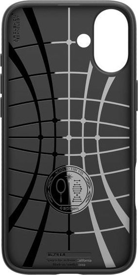 Mbulesë telefoni Spigen Liquid Air për iPhone 16 Plus, matte, e zezë