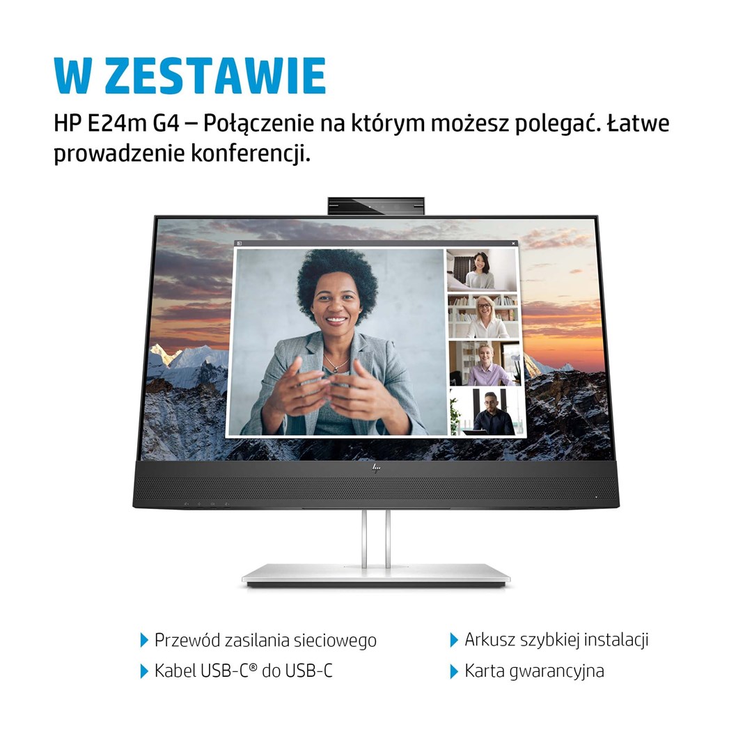 Monitor HP E24m G4, 23.8", Full HD, IPS, USB-C, i zi