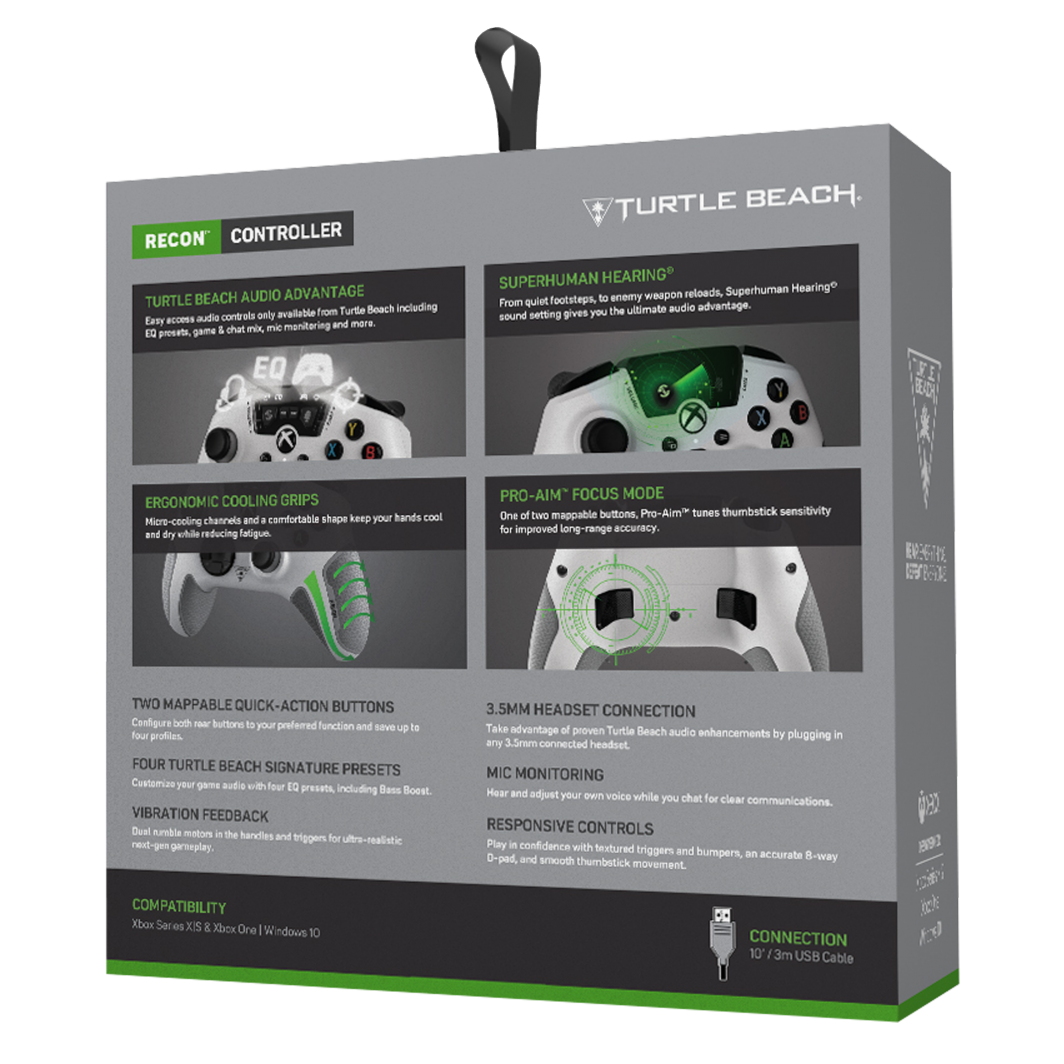 Kontroller Turtle Beach Recon Xbox, me kabllo, i bardhë