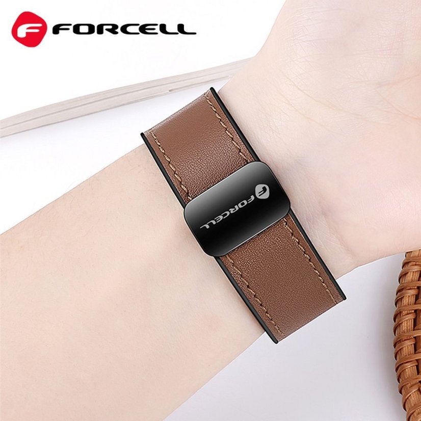 Rrip ore Forcell F Design FS20, magnetik, 20 mm, kafe