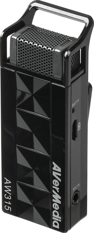 Mikrofon pa tela AVerMedia AW315BN, 2.4 GHz, deri 20 m, i zi