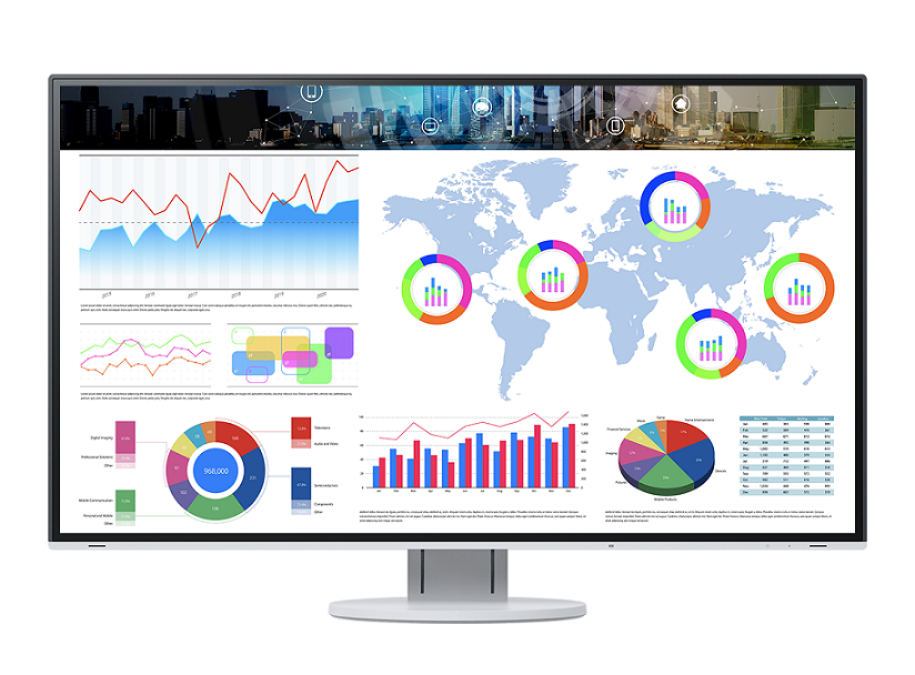 Monitor EIZO FlexScan, 31,5", IPS, 4K UHD, i bardhë