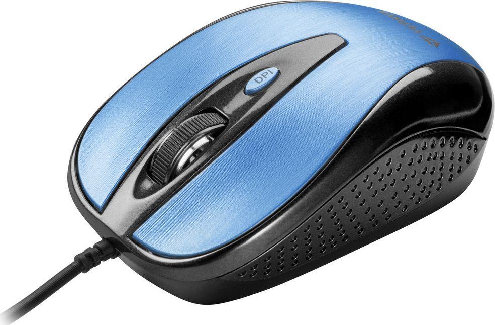 Maus Sencor Quito, me kabllo, USB, i zi dhe i kaltërt