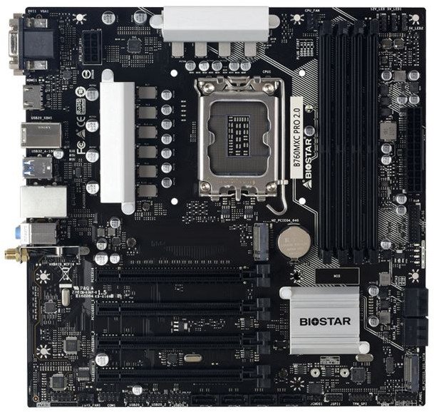 Motherboard Biostar B760MXC PRO, socket 1700, DDR4, ATX