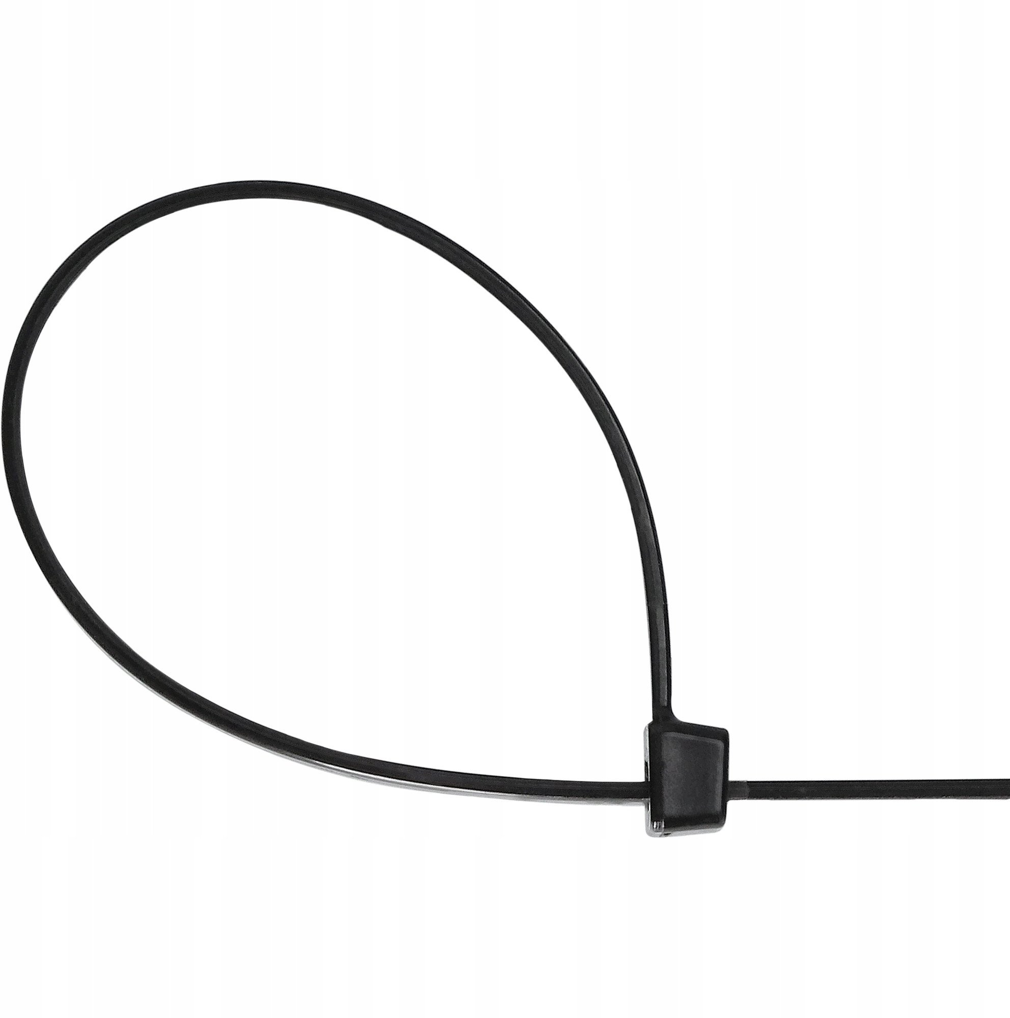 Kapëse plastike Plastrol OK-3630C, 3.6×300 mm, e zezë