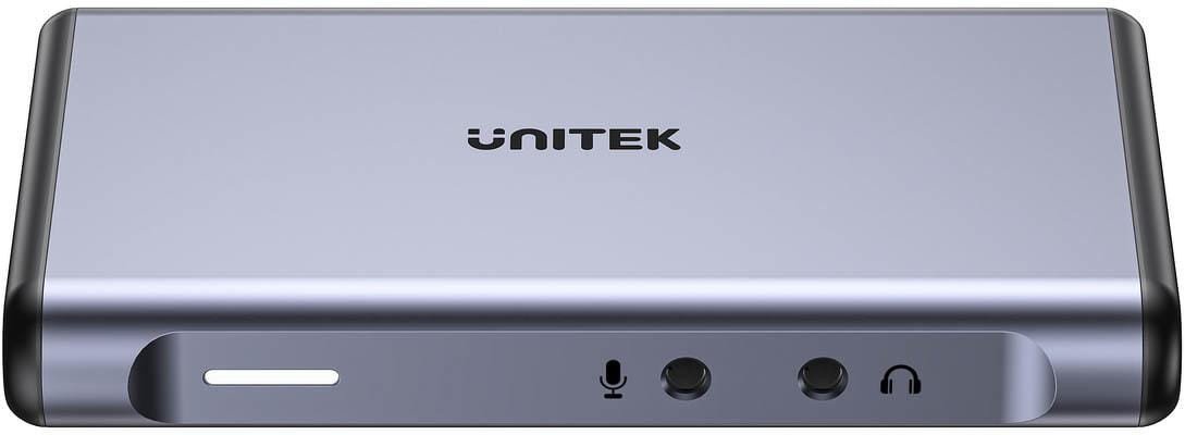 Kartë kapjeje video Unitek 4K 60Hz, USB C, Dual HDMI Loop Out, gri