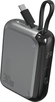 Power bank 4smarts Pocket, 10000mAh, 30W, gri metalike