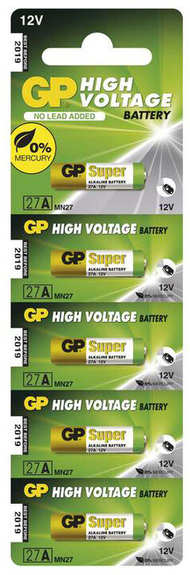 Bateri GP 27AF, 12V, 5ks