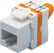 Modul keystone Techly 028573 RJ45, Cat6 UTP, PoE, i bardhë