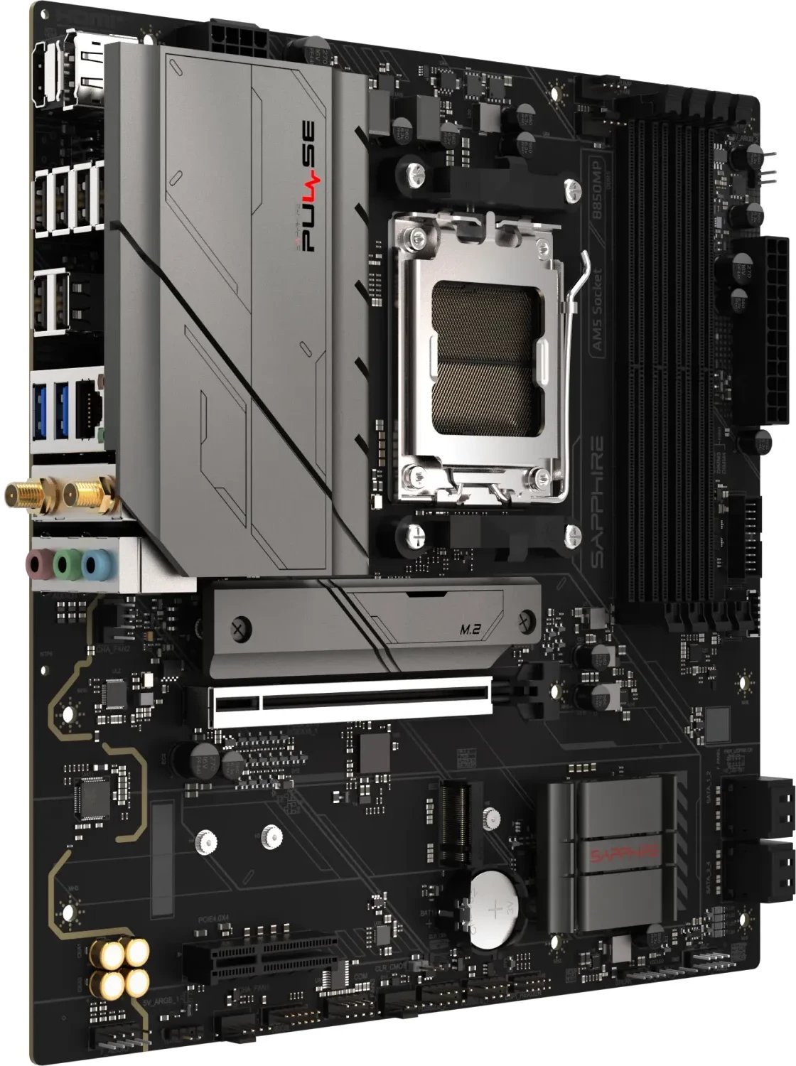 Pllakë amë Sapphire Pulse B850M WiFi, Socket AM5, DDR5, Micro ATX