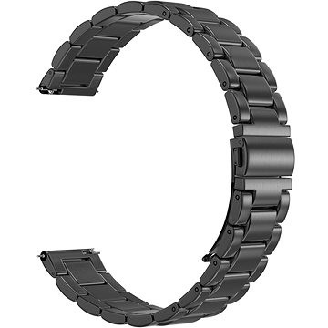 Метален ремен за паметен часовник Eternico Elegance Metal Pro, 20mm, Quick Release, црн
