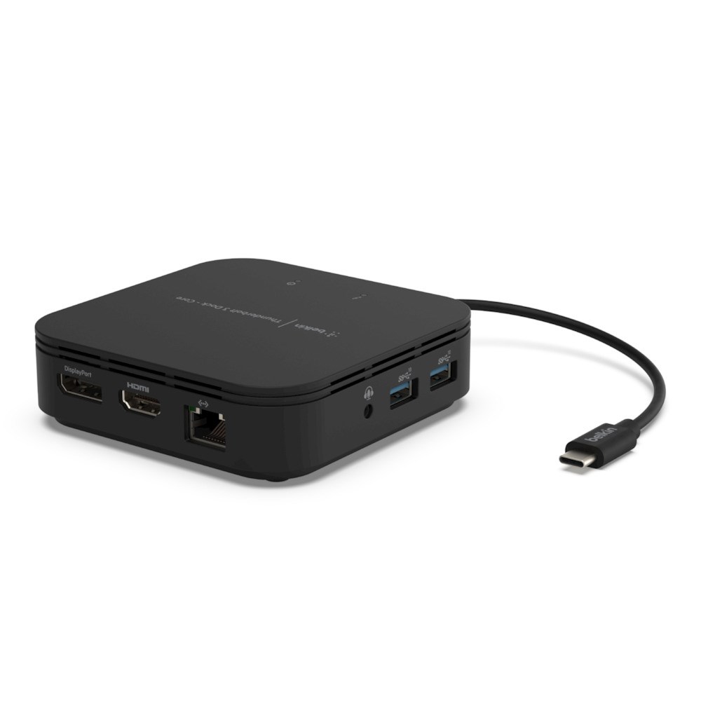Stacion Thunderbolt 3 Dock Plus, 40Gbps, 60W PD, Dual 4K, i zi