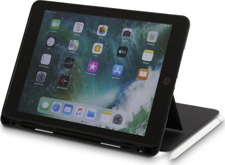 Mbulesë tablet LMP ProtectCase për iPad, me kapak magnetik, mbajtëse për Apple Pencil, e zezë