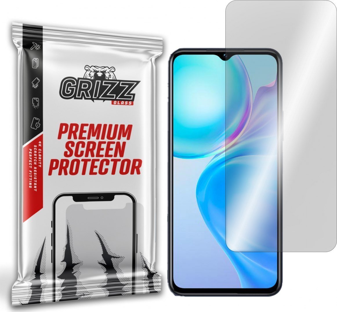 Mbrojtëse ekrani GrizzGlass Hydrogel Film për Vivo Y77e T1, transparencë e lartë, instalim i lehtë