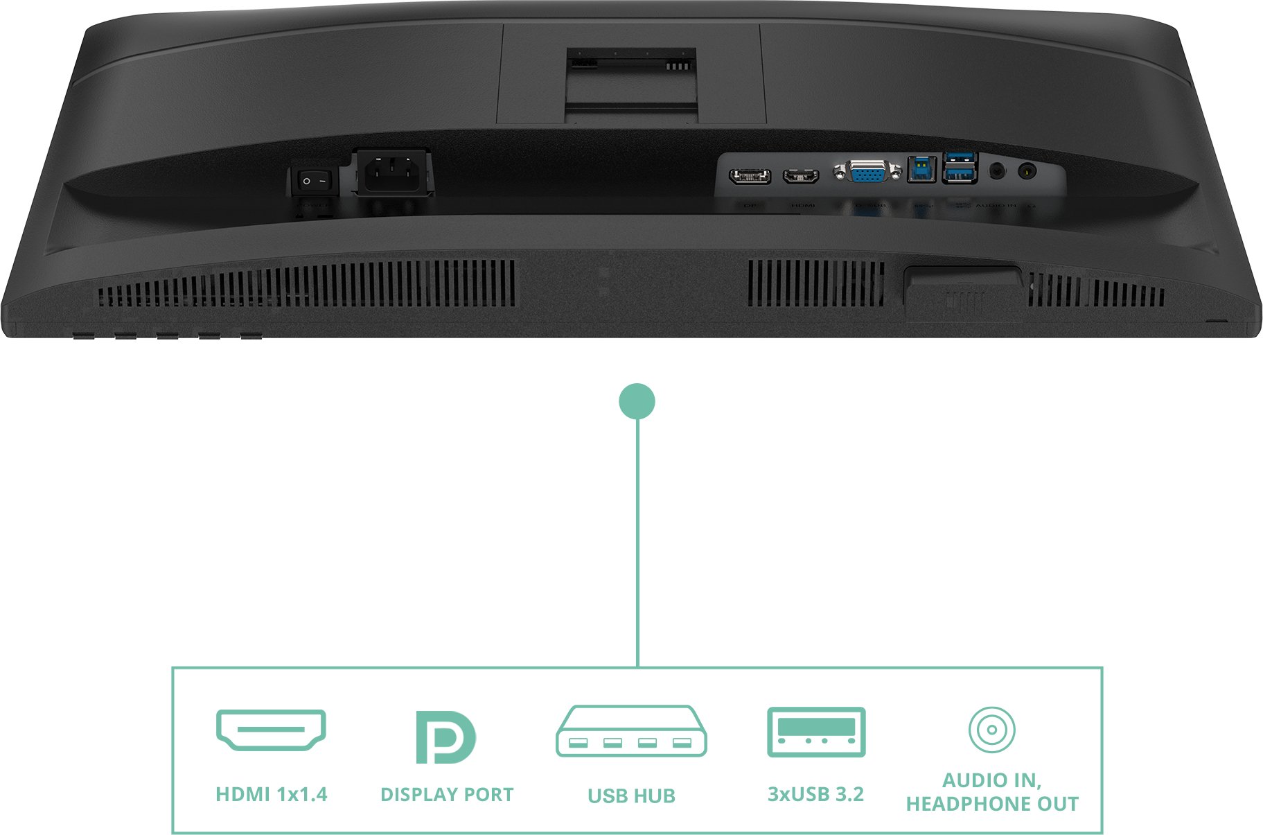Monitor AOC 24P4U, 23.8", Full HD 1920x1080, i zi