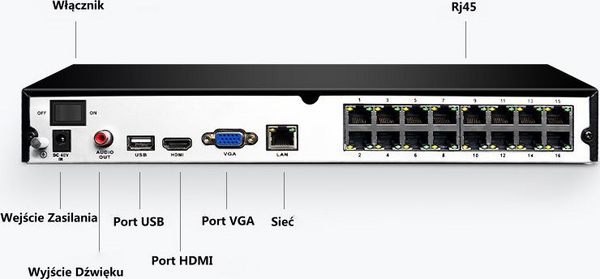 Regjistrues Reolink RLN16-410 + hard disk 3 TB