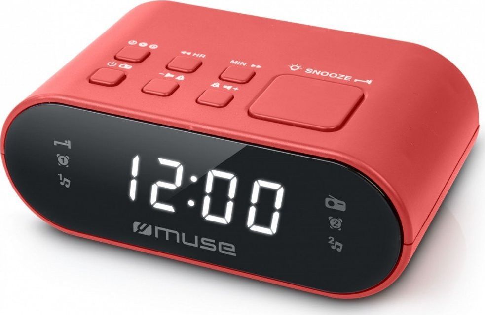 Orë me alarm Muse M-10, e kuqe