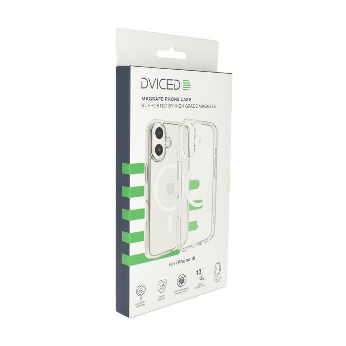 Dviced Magsafe iPhone 16 Clear Case, White