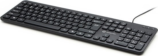 Tastierë Powerton WPK102B, me kabllo, US, e zezë