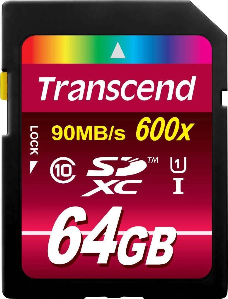 Kartë memorie Transcend 600x SDXC TS64GSDXC10U1, 64GB, Class 10 UHS I U1