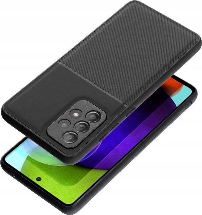 Kapak telefoni Forcell Noble për Samsung Galaxy A05s, fleksibël, i zi