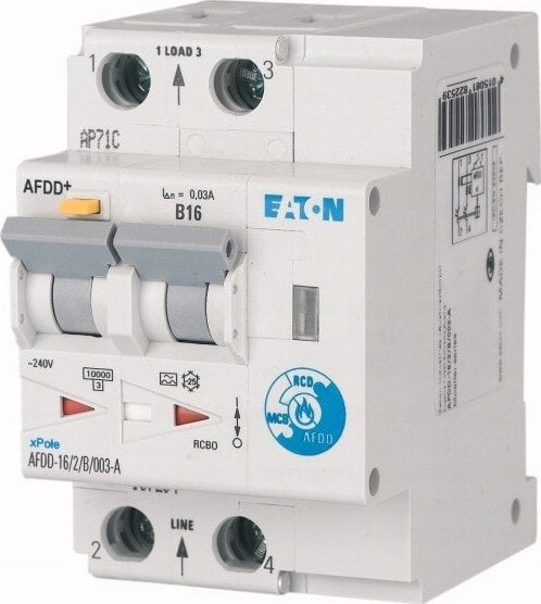 Detektor harku elektrik Eaton AFDD 10/2/B/003 A, 2P, 10A, 30mA, tip A