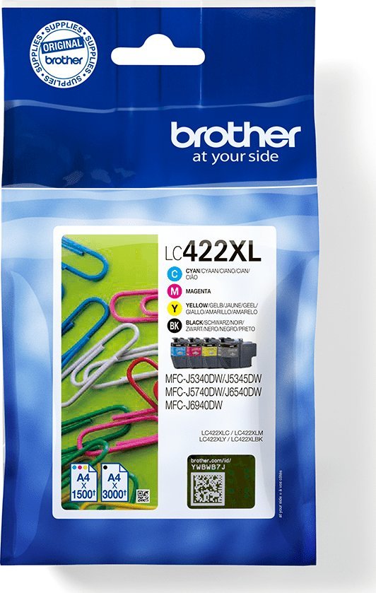 Set boje Brother LC422XLVAL, 4 kartridha, origjinale