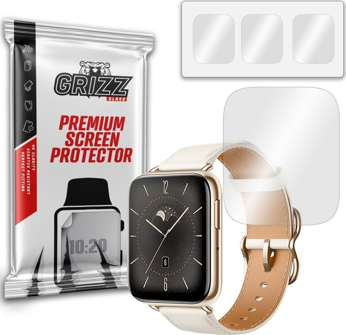 Mbrojtëse ekrani GrizzGlass për Oppo Watch 3, film hidrogel, transparente