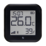 Sensor temperature dhe lagështie Shelly Plus H&T Gen.3, Wi‑Fi, Bluetooth, i zi mat