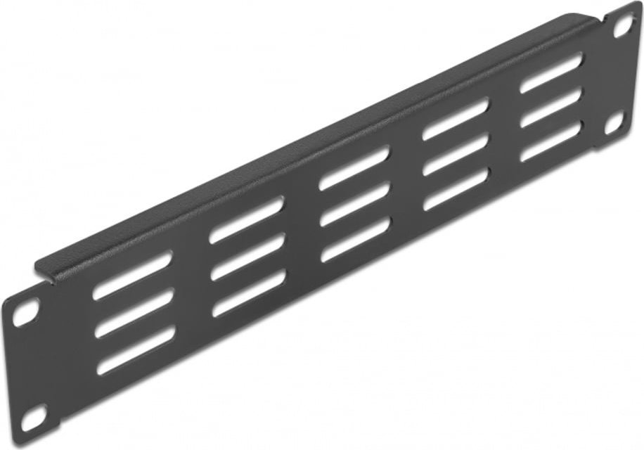 Panel kabinete rrjeti DeLOCK 10", 1U, me ventilim, i zi