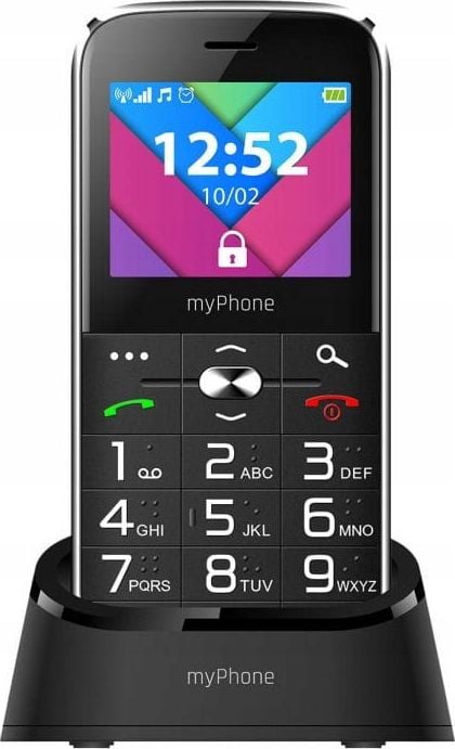 Telefoni myPhone Halo C, Dual SIM, 2.2", i zi argjendtë