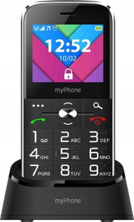 Telefoni myPhone Halo C, Dual SIM, 2.2", i zi argjendtë