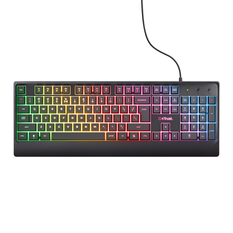 Set tastierë, maus, kufje dhe mauspad Gaming Trust GXT 792 Quadrox 4-në-1, i zi