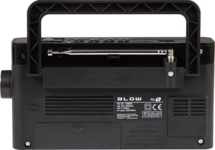 Radio portative BLOW RA9, AM/FM/SW, Bluetooth USB SD AUX, e zezë