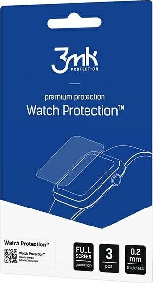Folie mbrojtëse 3MK Arc Watch Film për Vivo Watch GT, fullscreen, 0.2mm, transparente