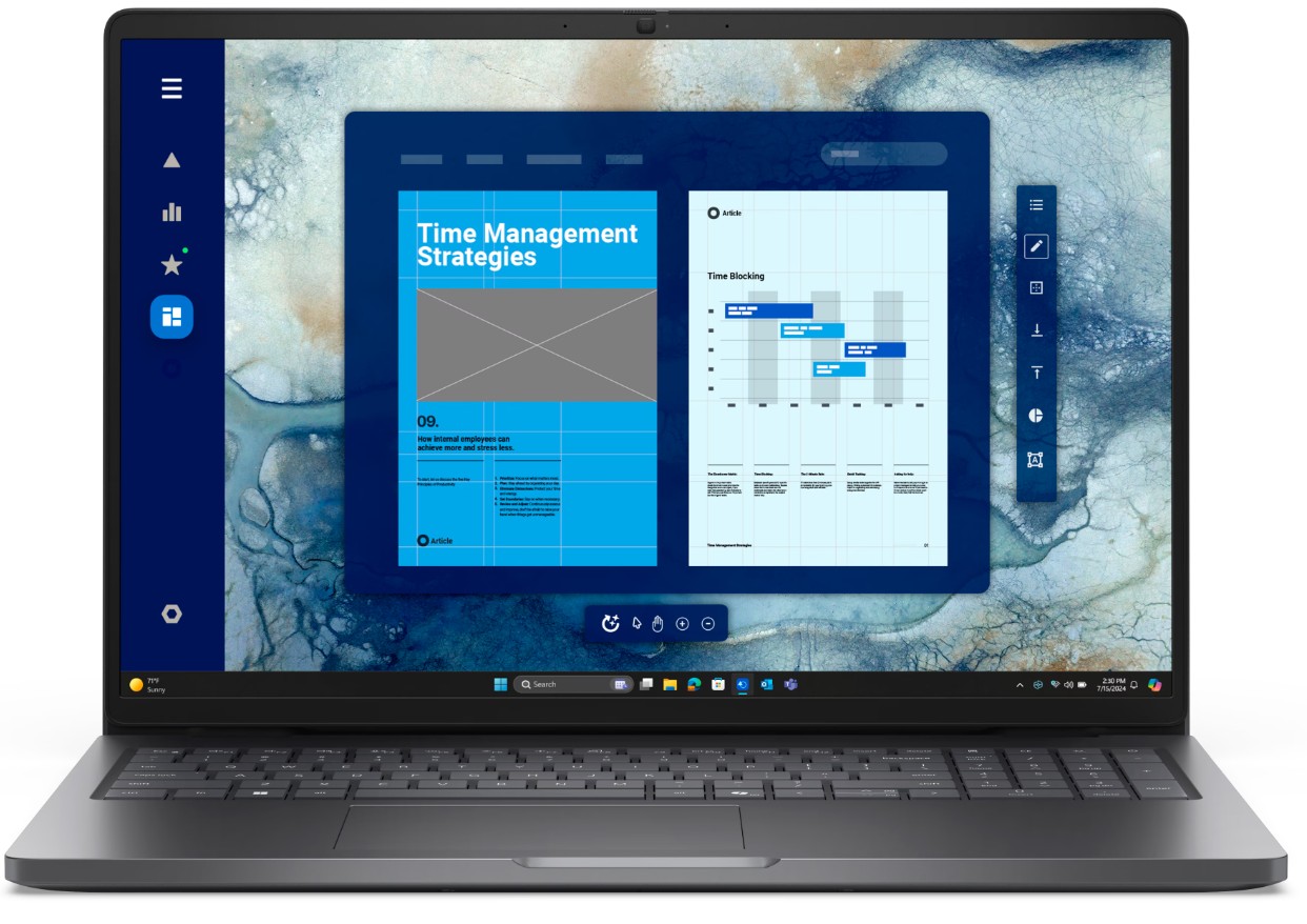 Laptop Dell Pro 16 PC16255, 16", Ryzen 5 PRO, 16GB RAM, 1TB SSD, i zi