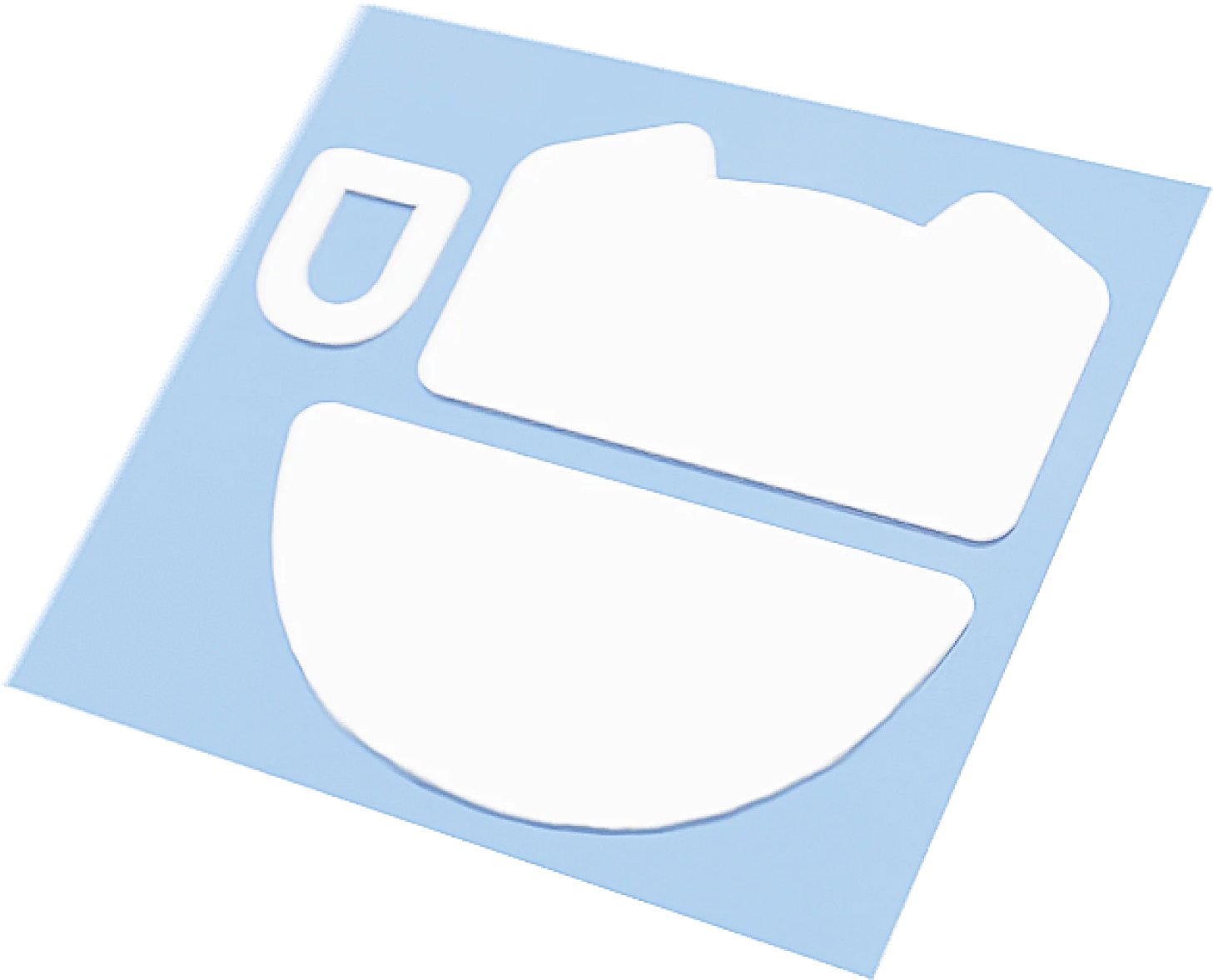 Këmbëzë maus Threepointzero Glacier, për Razer Viper V3 Pro, 100% PTFE, të bardha