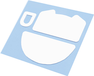 Këmbëzë maus Threepointzero Glacier, për Razer Viper V3 Pro, 100% PTFE, të bardha