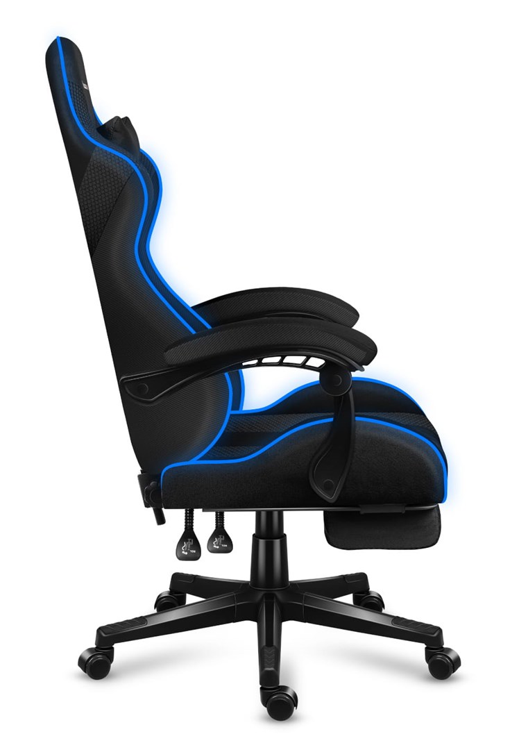 Karrige lojërash HUZARO Force 4.7, RGB Mesh, e zezë