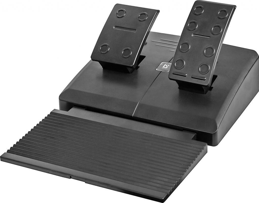 Timon lojërash Defender CHALLENGE MINI LE, USB, me pedale, e kuqe e zezë