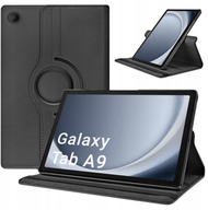 Kuti mbrojtëse 360 për tablet Samsung Galaxy Tab A9 8.7, me kënd rrotullues, me funksion ndezje fikje, e zezë