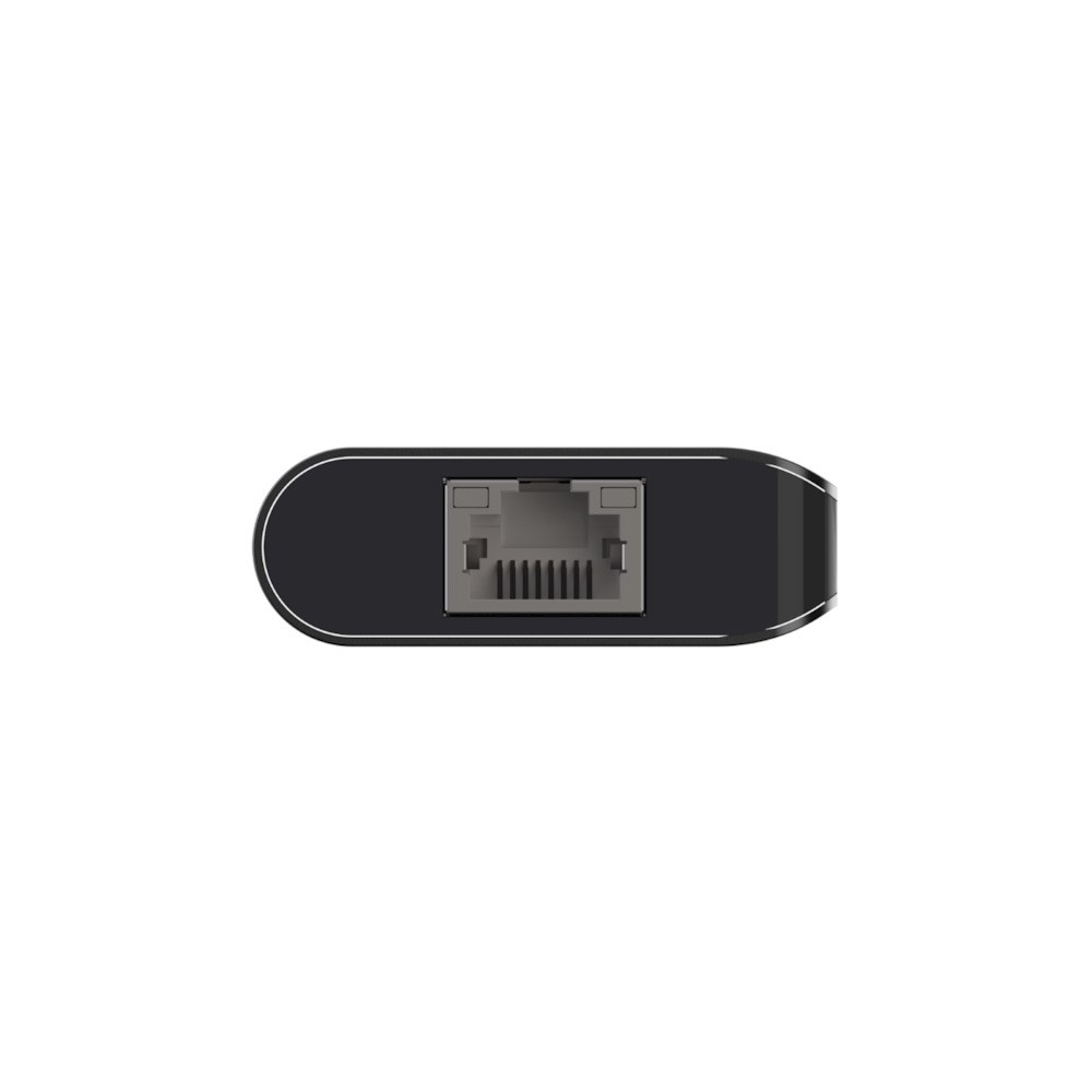 Qendër USB-C Belkin 6-në-1, 4K HDMI, 100W PD, Ethernet, SD, i hirtë