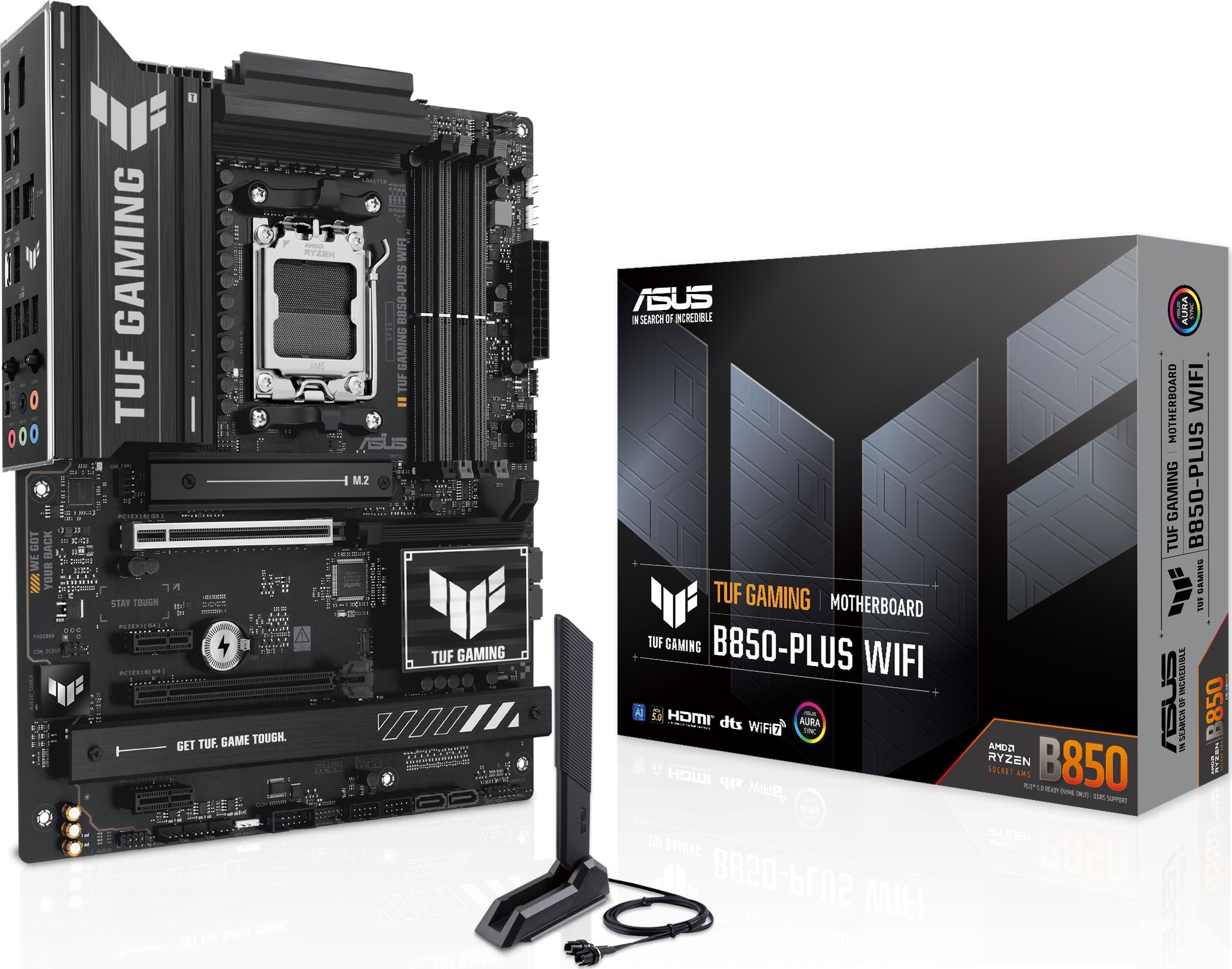 Pлоча ASUS TUF Gaming B850 Plus WiFi, Socket AM5, DDR5, ATX