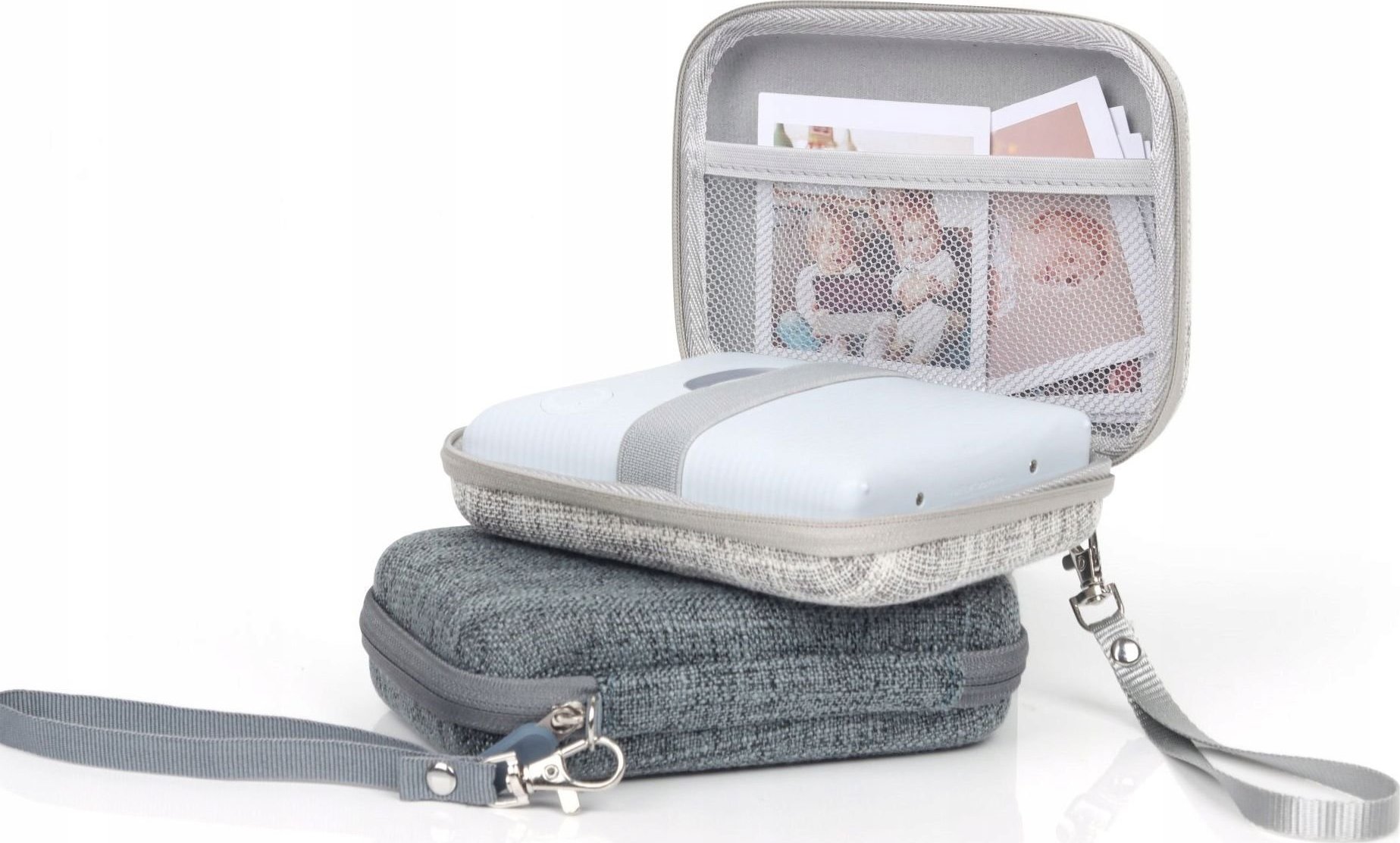 Kuti mbrojtëse LoveInstant për Fujifilm Instax Mini Evo Liplay Link Square Link, rezistente ndaj ujit, rezistente ndaj goditjeve, gri e errët