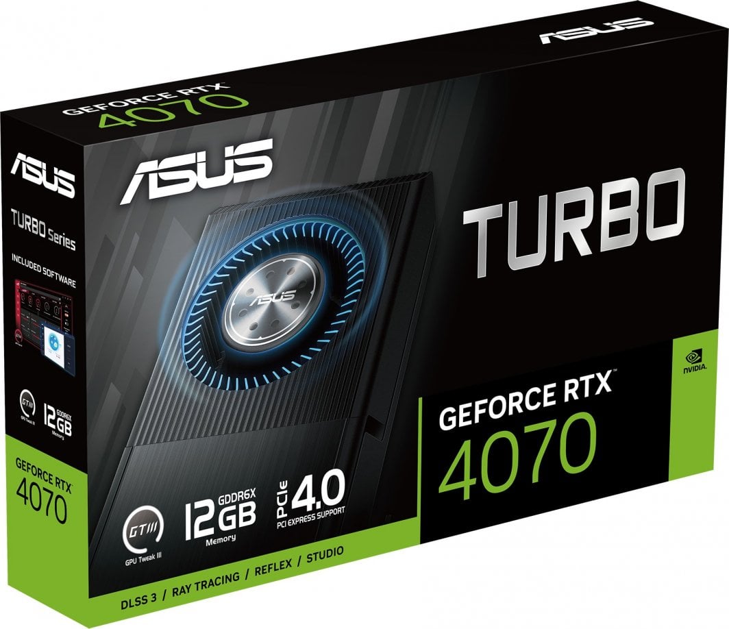 Kartelë grafike Asus Turbo GeForce RTX 4070 12GB GDDR6X