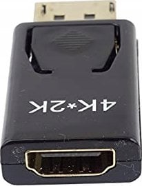 Adapter DisplayPort në HDMI PremiumCord, 4K 30Hz, pozicion mashkull në femër, i zi