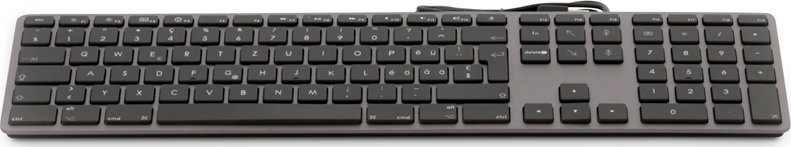 Tastierë LMP USB Keyboard with Large Characters, 110 taste, me kabllo USB, gri